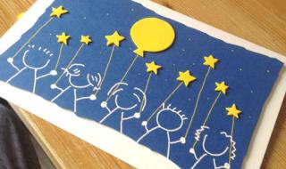 超级简单的中秋节手工 中秋节贺卡简单手工